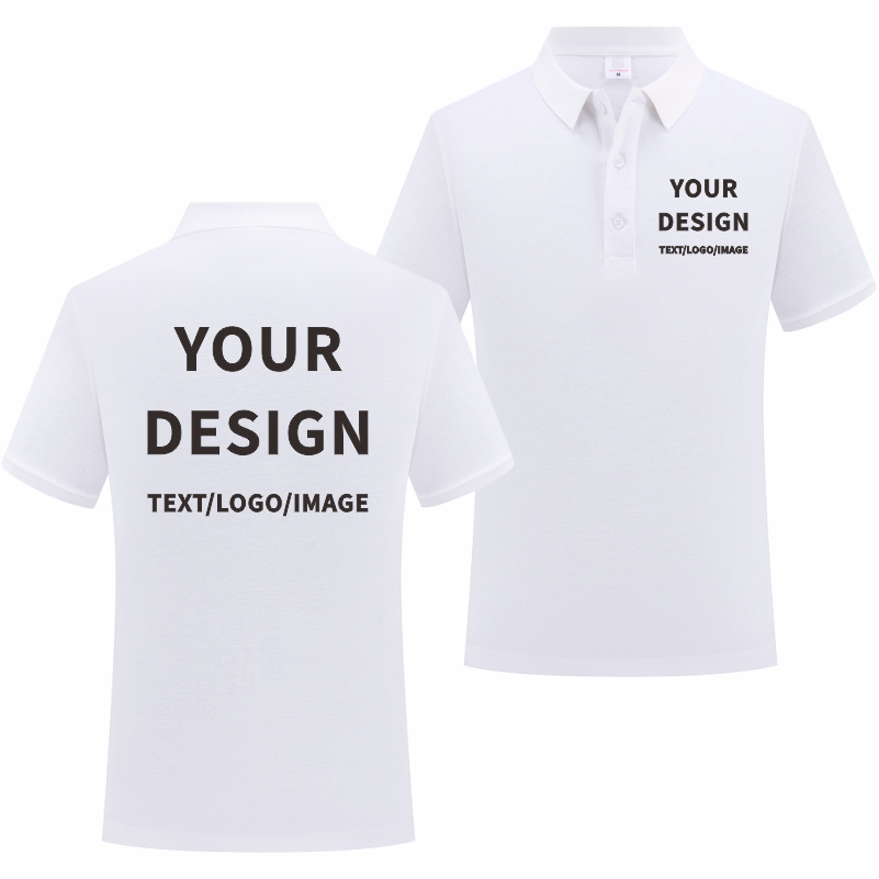 Embroidery Design Logo - Polo da lavoro estiva Logo personalizzato