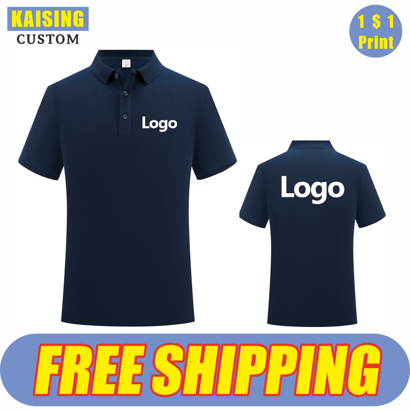 Embroidery Design Logo - KAISING Polo in puro cotone di