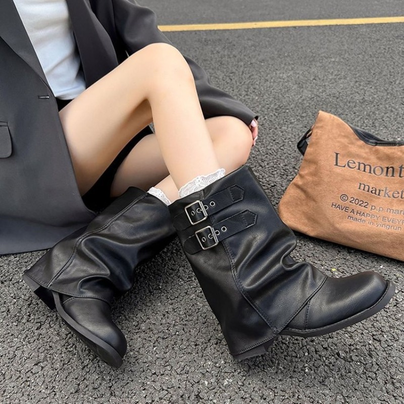 Embroidery Garments - Stivali da donna a mezza gamba