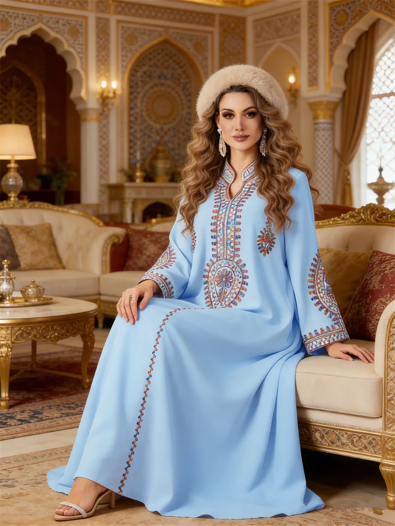 Embroidery Kebaya - Abito da Festa Ricamato per Eid,