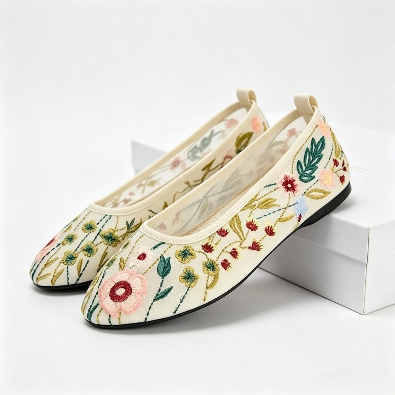 Ballerine in rete con punta to - Embroidery Meaning recensione e prezzo