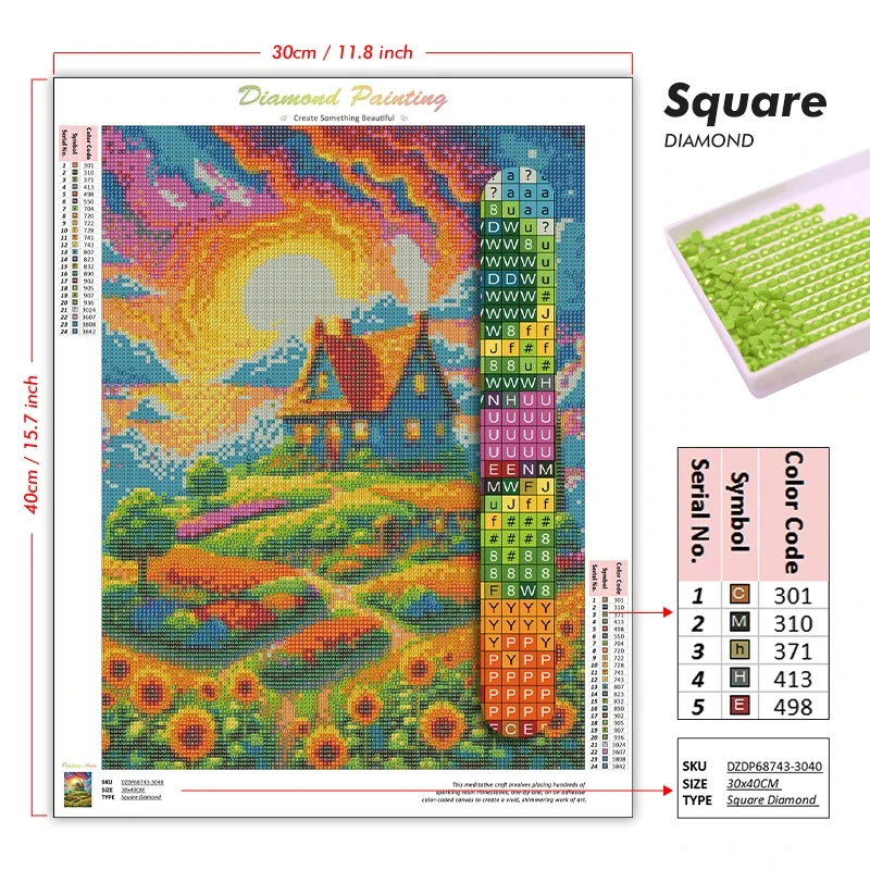 1 pezzo Kit di Pittura Diamant - Embroidery Bali recensione e prezzo