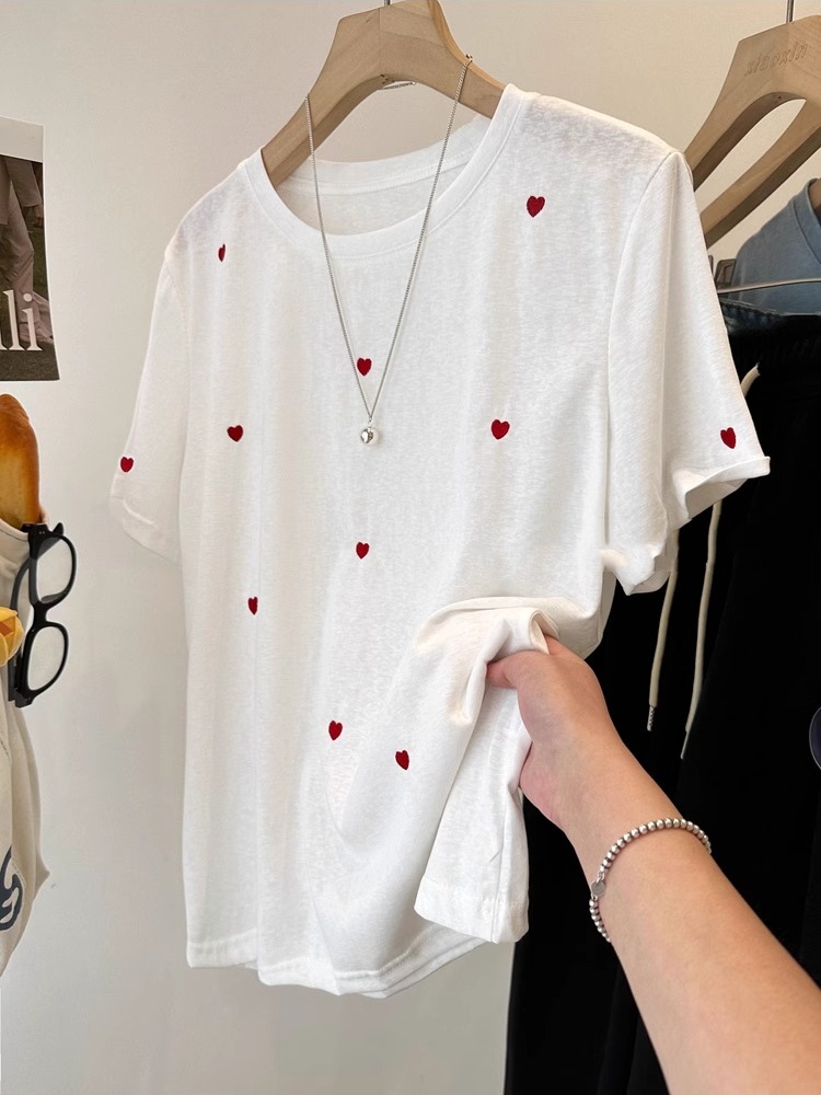T-shirt da donna estiva a mezz - Embroidery Cotton Shirt recensione e prezzo