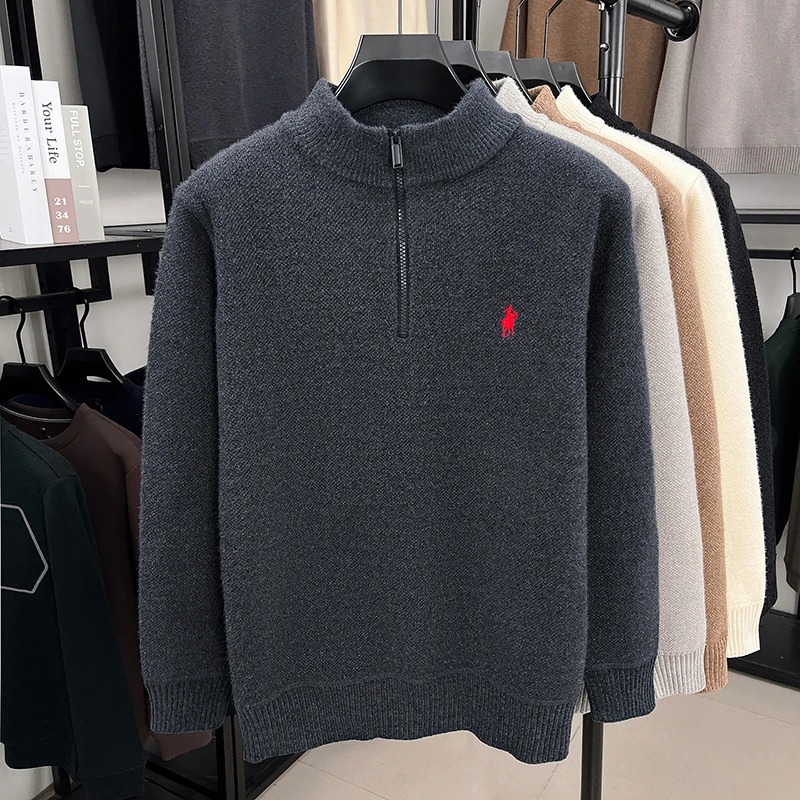 Maglione di Alta Gamma con Col - Embroidery Design Logo recensione e prezzo