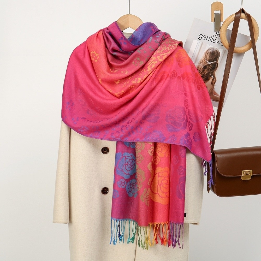 Sciarpa Hijab con ricamo rosa  - Embroidery Rose recensione e prezzo